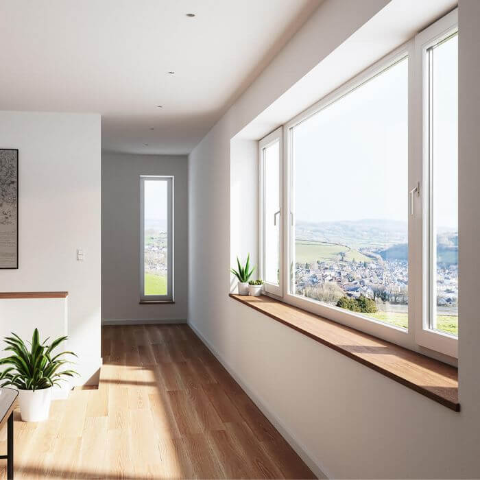 Massivholz Eiche Innenfensterbank solidLINE 500x150 mm Detail 2