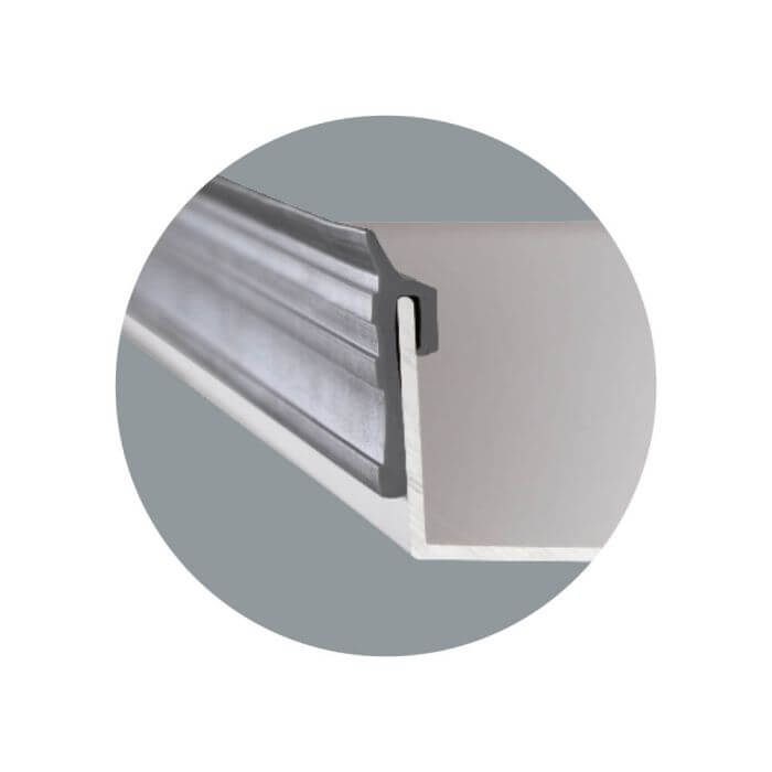 Fensterbank Anschlussdichtung in Grau aus TPE (thermoplastische Elastomere) 50 m Detail 2
